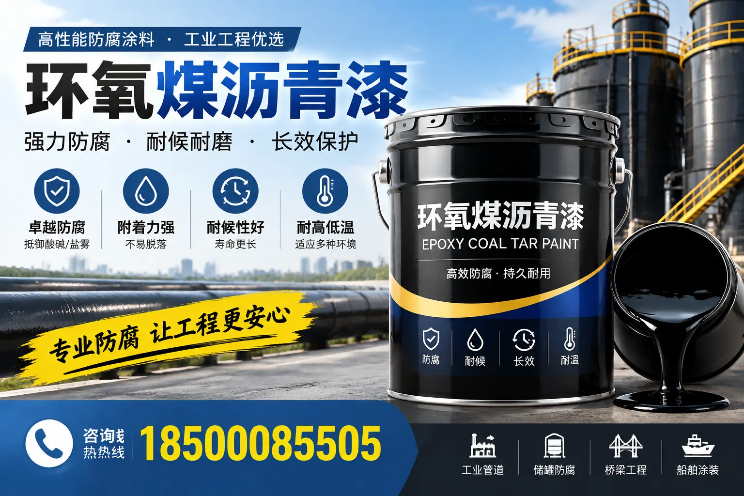 环氧煤沥青漆的施工方法与注意事项，确保在邯郸顺利完成